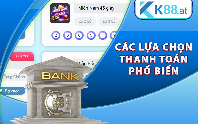 Các lựa chọn thanh toán phổ biến